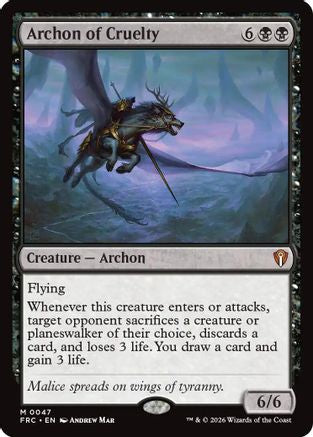 Archon of Cruelty (-047) - Commander: Reality Fracture | Grognard Games