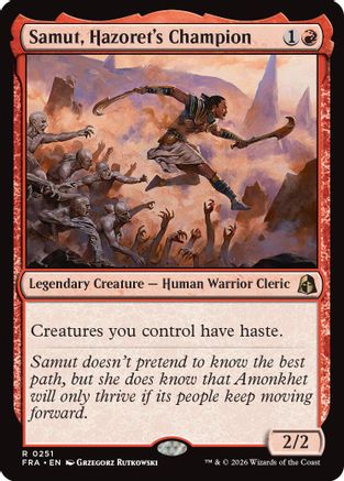 Samut, Hazorer's Champion (FRA-251) - Reality Fracture Foil | Grognard Games