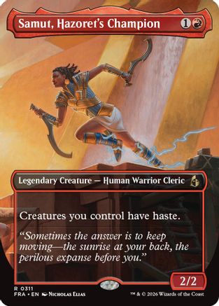 Samut, Hazorer's Champion (Borderless) (FRA-311) - Reality Fracture | Grognard Games