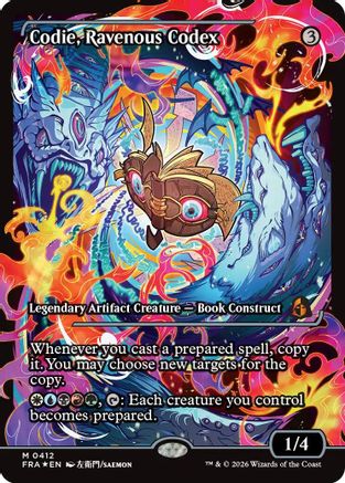 Codie, Ravenous Codex (Showcase) (FRA-412) - Reality Fracture Foil | Grognard Games