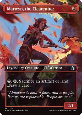 Marwyn, the Clearcutter (Borderless) (FRA-310) - Reality Fracture Foil | Grognard Games