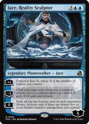 Jace, Reality Sculptor (FRA-216) - Reality Fracture Foil | Grognard Games