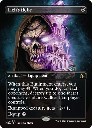 Lich's Relic (Borderless) (FRA-365) - Reality Fracture | Grognard Games