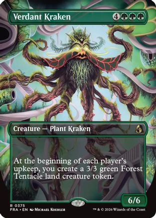 Verdant Kraken (Borderless) (FRA-375) - Reality Fracture | Grognard Games