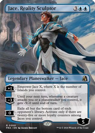 Jace, Reality Sculptor (Borderless) (FRA-300) - Reality Fracture Foil | Grognard Games