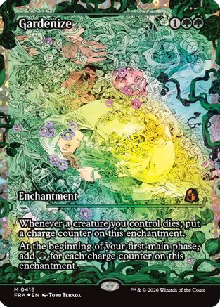 Gardenize (Showcase) (Fracture Foil) (0416) (FRA-416) - Reality Fracture Foil | Grognard Games