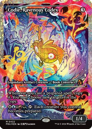 Codie, Ravenous Codex (Showcase) (Fracture Foil) (FRA-422) - Reality Fracture Foil | Grognard Games