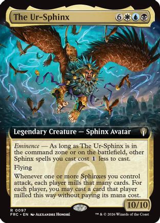 The Ur-Sphinx (Extended Art) (-097) - Commander: Reality Fracture | Grognard Games