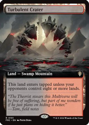 Turbulent Crater (Extended Art) (-101) - Commander: Reality Fracture | Grognard Games