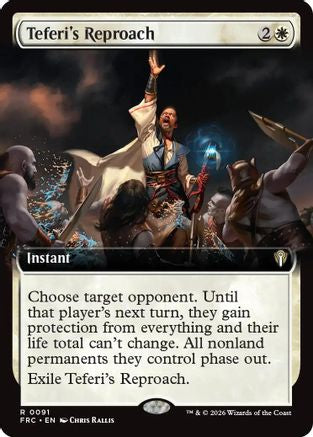 Teferi's Reproach (Extended Art) (-091) - Commander: Reality Fracture | Grognard Games