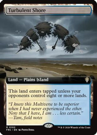 Turbulent Shore (Extended Art) (-102) - Commander: Reality Fracture | Grognard Games