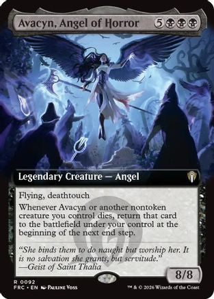 Avacyn, Angel of Horror (Extended Art) (-092) - Commander: Reality Fracture | Grognard Games