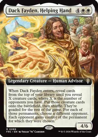 Dack Fayden, Helping Hand (Extended Art) (-089) - Commander: Reality Fracture | Grognard Games