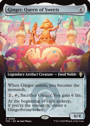 Ginger, Queen of Sweets (Extended Art) (-099) - Commander: Reality Fracture | Grognard Games