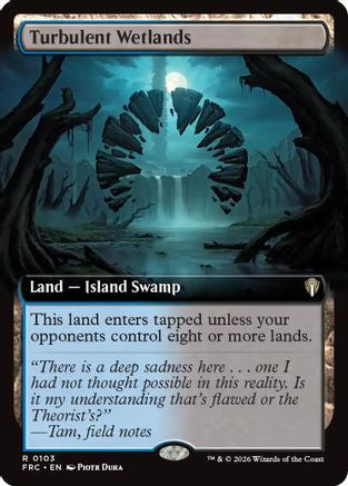 Turbulent Wetlands (Extended Art) (-103) - Commander: Reality Fracture | Grognard Games