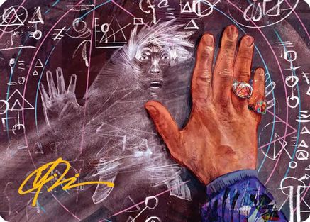 Solve for Disappointment Art Card (Gold-Stamped Signature) (ASFRA-014) - Art Series: Reality Fracture | Grognard Games