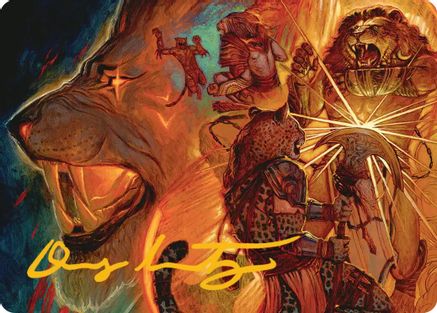 Way of the Warlord Art Card (Gold-Stamped Signature) (ASFRA-033) - Art Series: Reality Fracture | Grognard Games