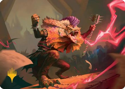 Master of Barbs Art Card (Gold-Stamped) (ASFRA-041) - Art Series: Reality Fracture | Grognard Games