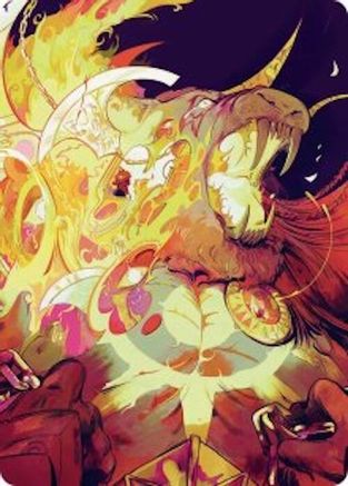Ajani's Anguish Art Card (ASFRA-048) - Art Series: Reality Fracture | Grognard Games
