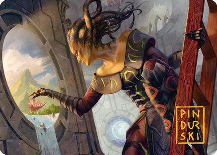 Something Worth Saving Art Card (Gold-Stamped Signature) (ASFRA-022) - Art Series: Reality Fracture | Grognard Games