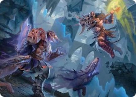 Garruk, Veiled Butcher // Garruk, Curse Breaker Art Card (ASFRA-032) - Art Series: Reality Fracture | Grognard Games