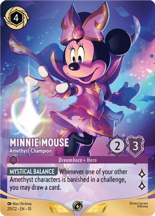 Minnie Mouse - Amethyst Champion (20) - Disney Lorcana Promo Cards | Grognard Games