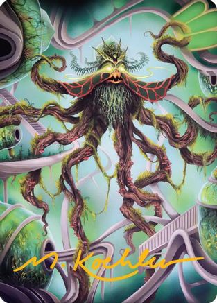Verdant Kraken Art Card (Gold-Stamped Signature) (ASFRA-053) - Art Series: Reality Fracture | Grognard Games