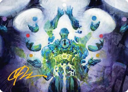 Avatar of Burgeoning Echoes Art Card (Gold-Stamped Signature) (ASFRA-024) - Art Series: Reality Fracture | Grognard Games