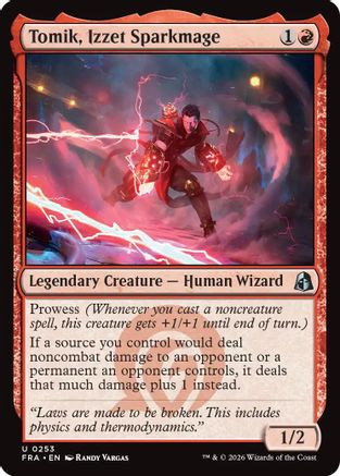 Tomik, Izzet Sparkmage (FRA-253) - Reality Fracture Foil | Grognard Games
