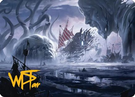 Shipwreck Marsh Art Card (Gold-Stamped Signature) (ASFRA-031) - Art Series: Reality Fracture | Grognard Games