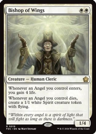 Bishop of Wings (FDC-019) - Commander: Foundations | Grognard Games