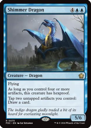 Shimmer Dragon (FDC-075) - Commander: Foundations | Grognard Games