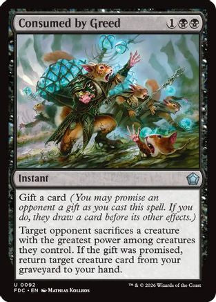 Consumed by Greed (FDC-092) - Commander: Foundations | Grognard Games