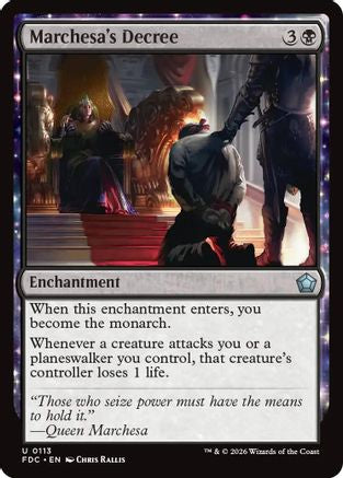 Marchesa's Decree (FDC-113) - Commander: Foundations | Grognard Games