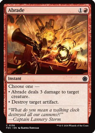 Abrade (FDC-136) - Commander: Foundations | Grognard Games