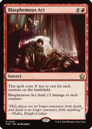 Blasphemous Act (FDC-140) - Commander: Foundations | Grognard Games