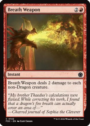 Breath Weapon (FDC-142) - Commander: Foundations | Grognard Games