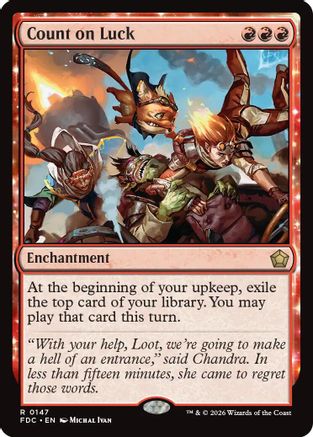 Count on Luck (FDC-147) - Commander: Foundations | Grognard Games