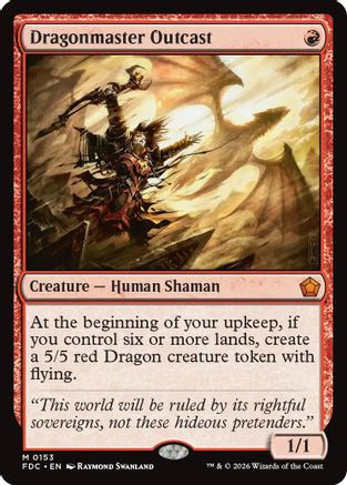 Dragonmaster Outcast (FDC-153) - Commander: Foundations | Grognard Games