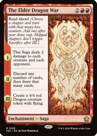 The Elder Dragon War (FDC-156) - Commander: Foundations | Grognard Games