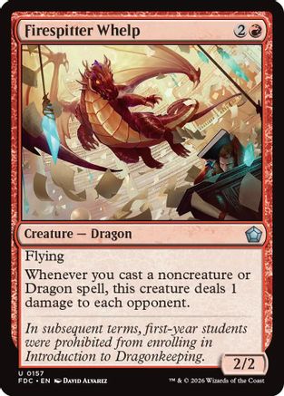Firespitter Whelp (FDC-157) - Commander: Foundations | Grognard Games