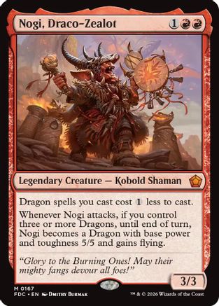 Nogi, Draco-Zealot (FDC-167) - Commander: Foundations | Grognard Games