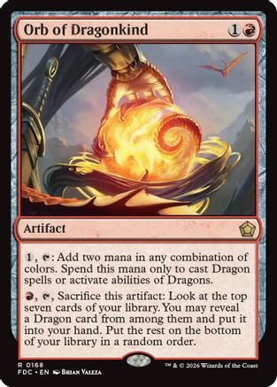 Orb of Dragonkind (FDC-168) - Commander: Foundations | Grognard Games