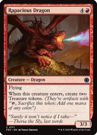 Rapacious Dragon (FDC-171) - Commander: Foundations | Grognard Games