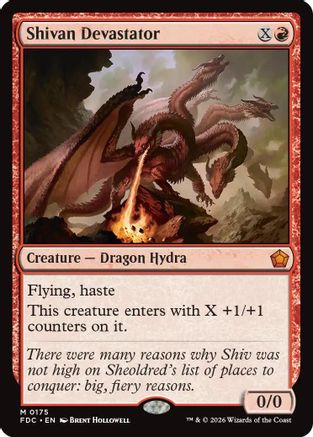 Shivan Devastator (FDC-175) - Commander: Foundations | Grognard Games