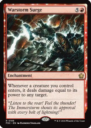 Warstorm Surge (FDC-186) - Commander: Foundations | Grognard Games