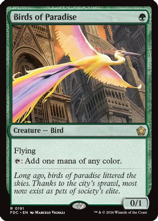 Birds of Paradise (FDC-191) - Commander: Foundations | Grognard Games