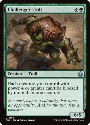 Challenger Troll (FDC-194) - Commander: Foundations | Grognard Games
