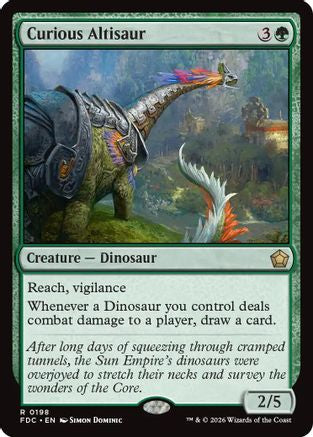 Curious Altisaur (FDC-198) - Commander: Foundations | Grognard Games