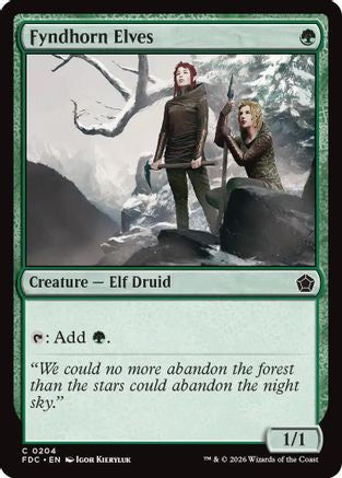 Fyndhorn Elves (FDC-204) - Commander: Foundations | Grognard Games